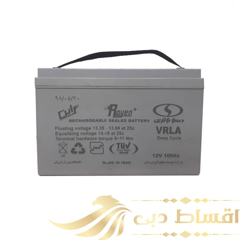 باتری یو پی اس 12 ولت 100 آمپر ساعت صبا باتری مدل Deep Cycle