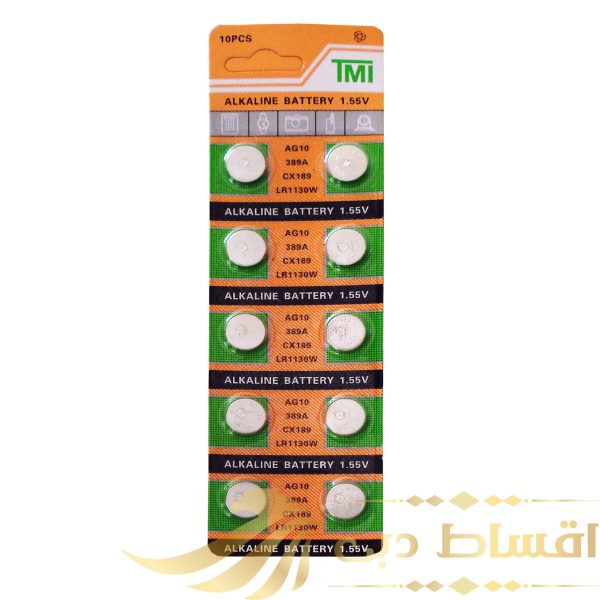 باتری ساعت تی ام آی مدل AG10 بسته 10 عددی