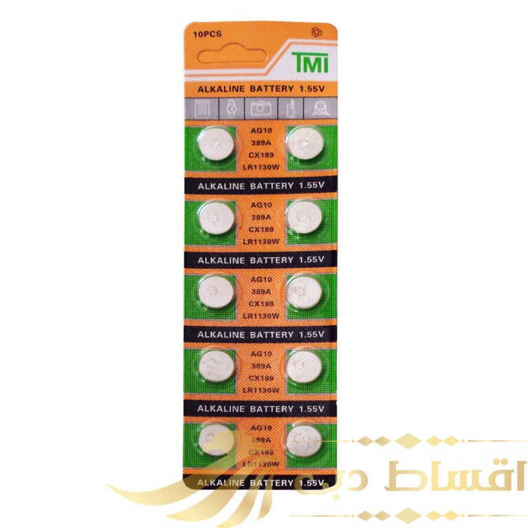 باتری ساعت تی ام آی مدل AG10 بسته 10 عددی