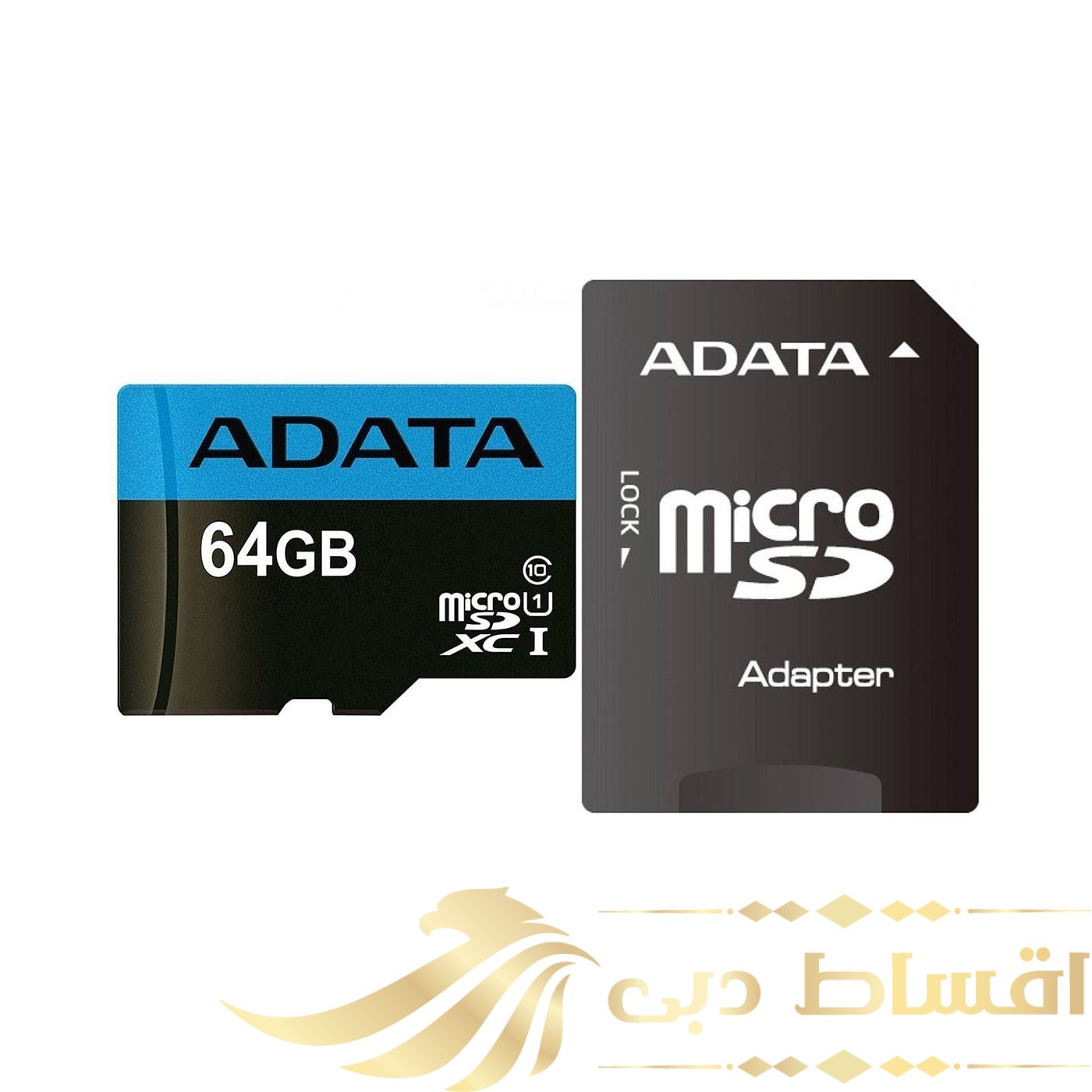 کارت حافظه microSDXC ای دیتا مدل Premier کلاس 10 استاندارد UHS-I V10 A1سرعت 100MBps ظرفیت 64 گیگابایت به همراه آداپتور