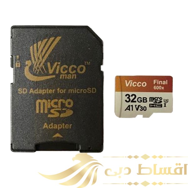 کارت حافظه microSDHC ویکومن مدل 600X کلاس 10 استاندارد UHS-I A1 سرعت 90MBps ظرفیت 32 گیگابایت به همراه آداپتور SD