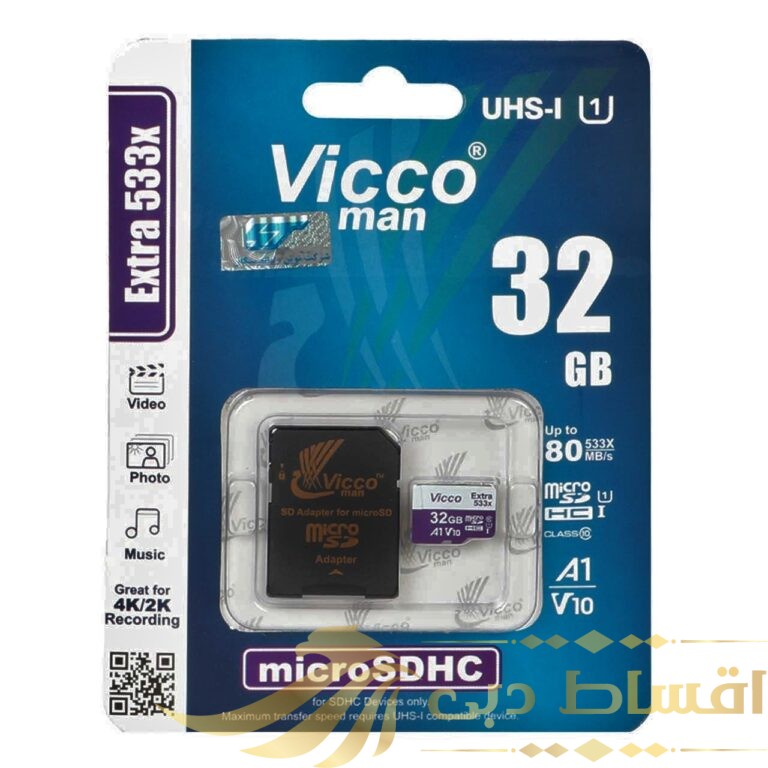 کارت حافظه microSDHC ویکومن مدل 533X کلاس 10 استاندارد UHS-I U1 سرعت 80MBps ظرفیت 32 گیگابایت به همراه خشاب