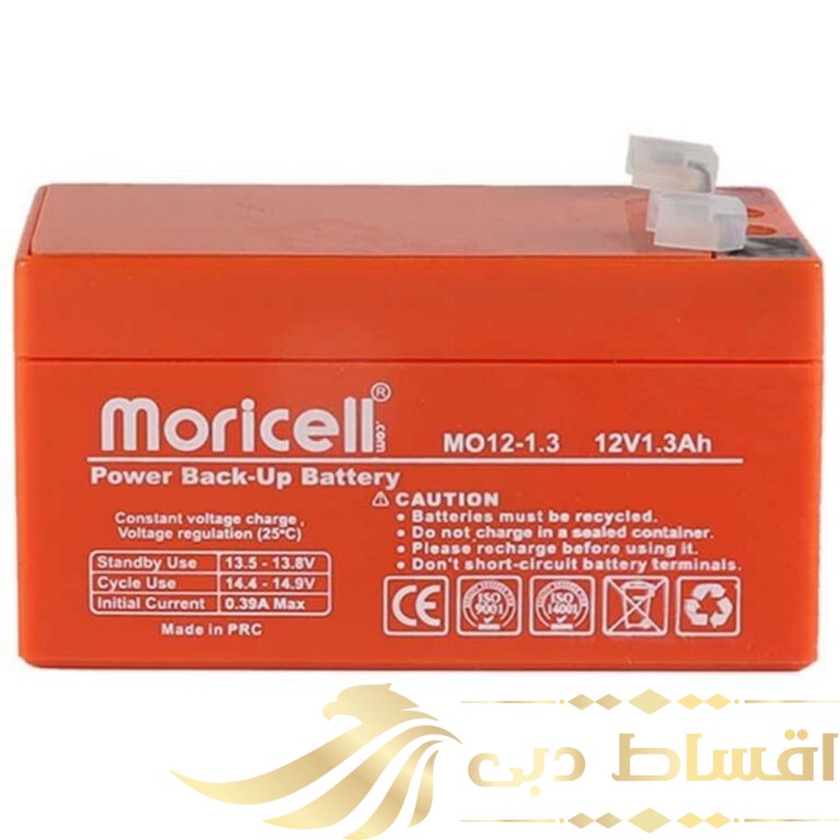 باتری یو پی اس 12 ولت 1.3 آمپر ساعت موریسل مدل Mo12-1.3