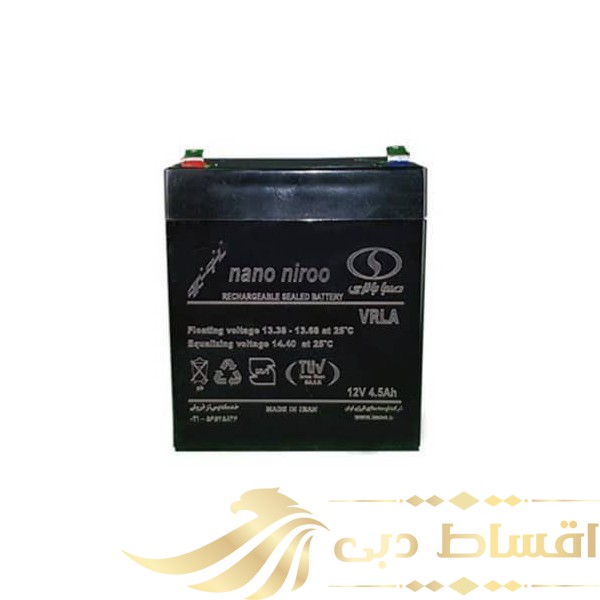 باتری یو پی اس 12 ولت 4.5 آمپر ساعت صبا باتری مدل نانو
