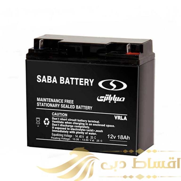 باتری یو پی اس 12 ولت 18 آمپر صبا باطری مدل SB-1218