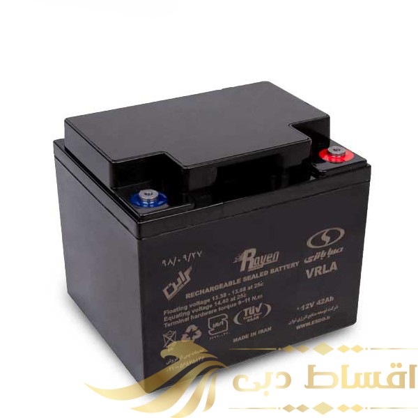 باتری یو پی اس 12 ولت 42 آمپر ساعت صبا باتری مدل 12SB 42