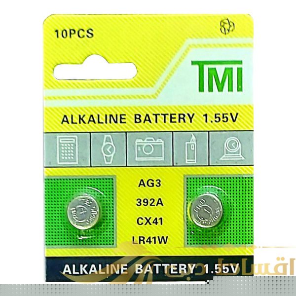 باتری ساعت تی ام آی مدل AG3 LR41 392 بسته 2 عددی
