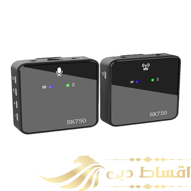 میکروفن بی سیم مدل SK750 wireless microphone بسته 2 عددی
