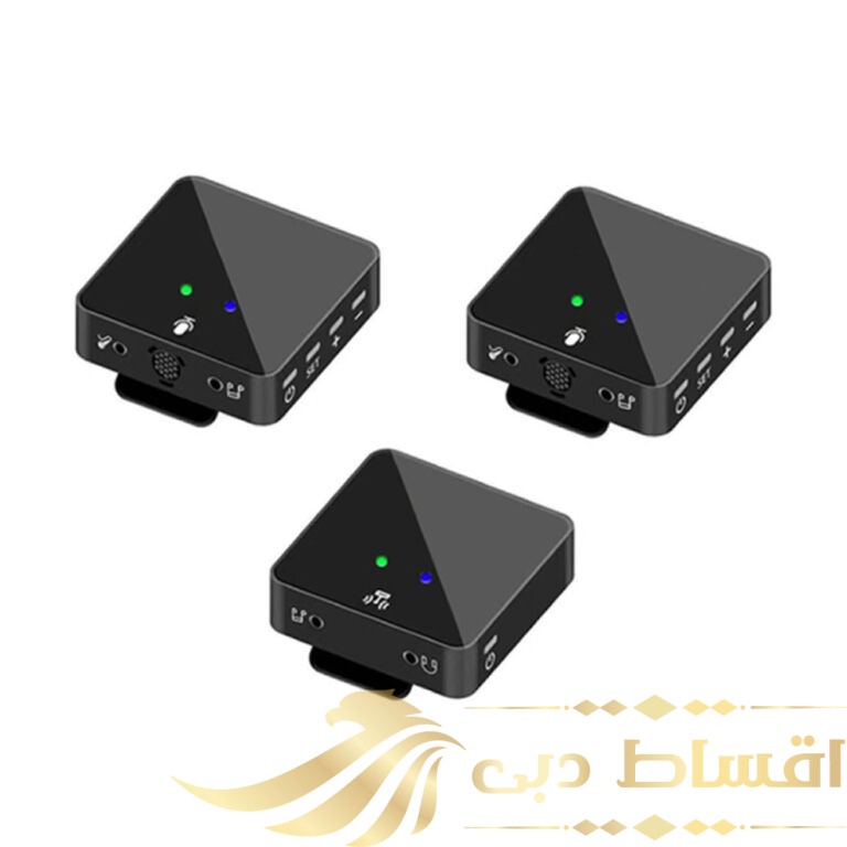 میکروفن بی سیم مدل دو کانال wireless microphone SK750 بسته 3 عددی