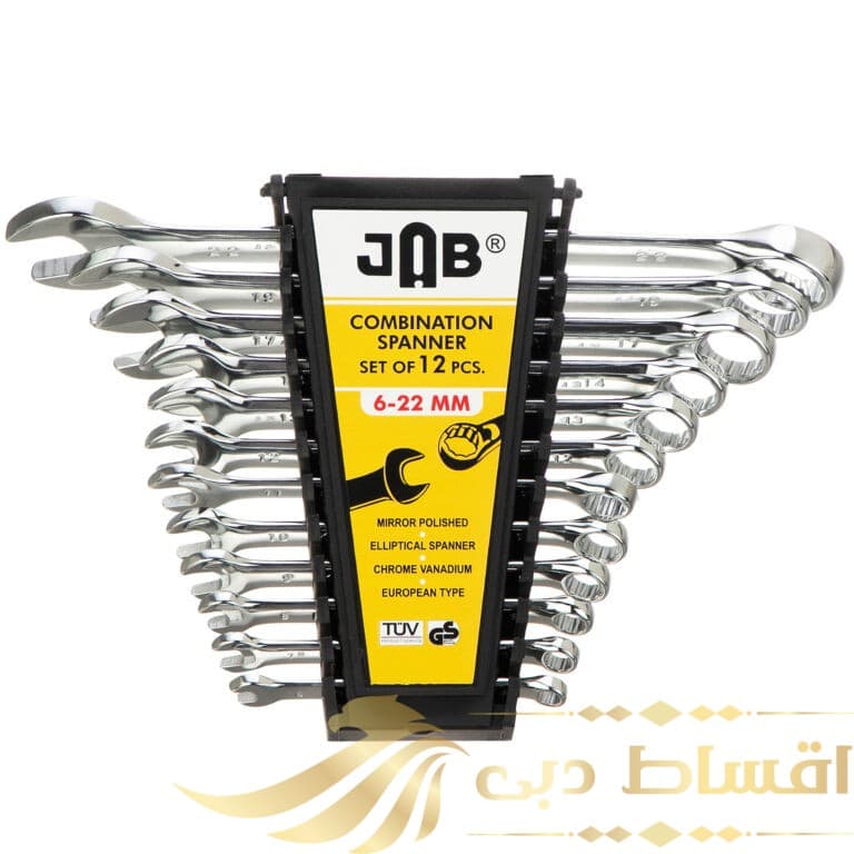 آچار یکسر تخت و یکسر رینگی جاب مدل MM 22-6 مجموعه 12 عددی