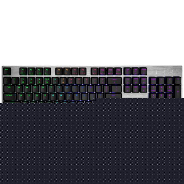 کیبورد Cooler Master SK653 - سوییچ آبی - بی‌سیم - خاکستری تیره