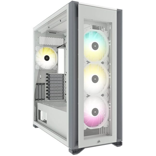 کیس کامپیوتر Corsair iCUE 7000X RGB TG- شاسی فول تاور - سفید