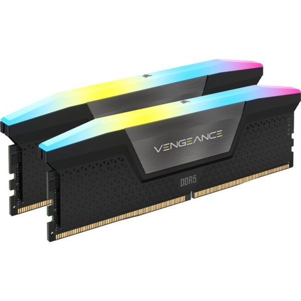 رم Corsair Vengeance RGB - ظرفیت 32 گیگابایت - DDR5 - مدل Intel XMP - فرکانس 5200 مگاهرتز - CL40