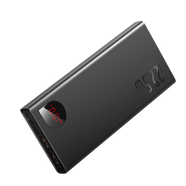 پاوربانک باسئوس مدل ADAMAN METAL DIGITAL DISPLAY ظرفیت 10000 میلی آمپر ساعت