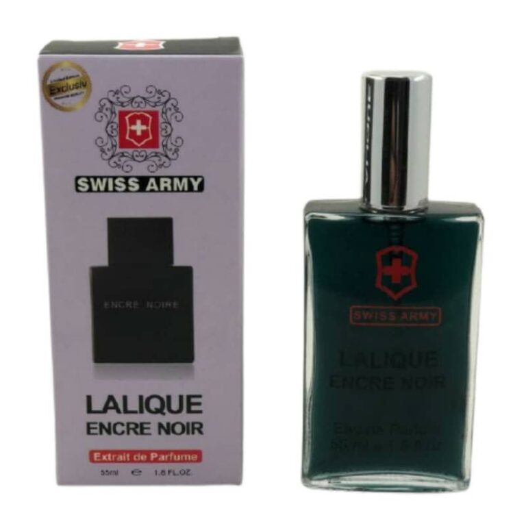 ادو پرفیوم مردانه سوئیس آرمی مدل LALIQUE ENCRE NOIR حجم 55 میلی لیتر
