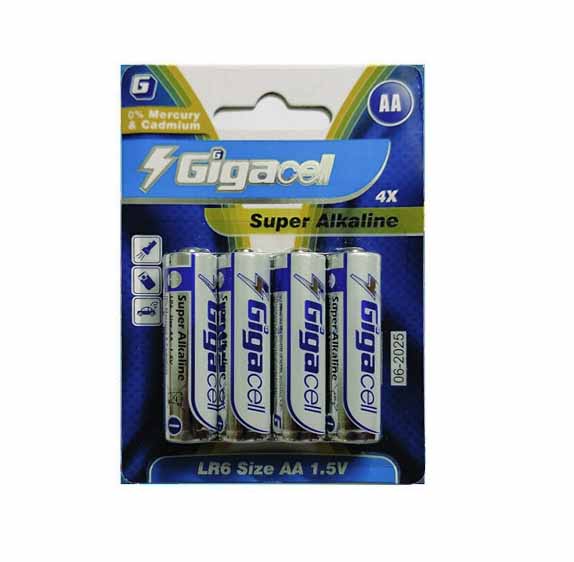 Gigacell AA super alkaline Battery 4pcs package F