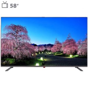 تلویزیون کیو ال ای دی هوشمند جی وی سی مدل QLT58N100 سایز 58 اینچ