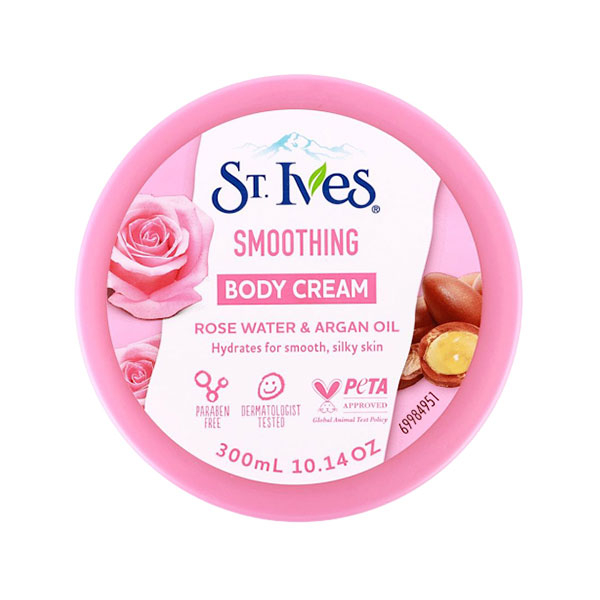 کرم بدن اس تی ایوز مدل آرگان حجم 300 میلی لیتر