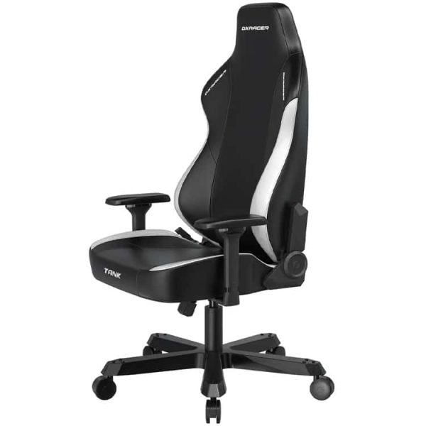 DXRacer Tank Super Plus Gaming Chair - Black/White EPU Leatherette